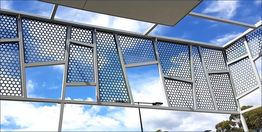 Metal perforado decorativo