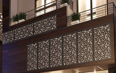 Metal perforado decorativo