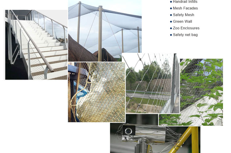 Application of Stainless Steel Cable Mesh Application of Stainless Steel Cable Mesh