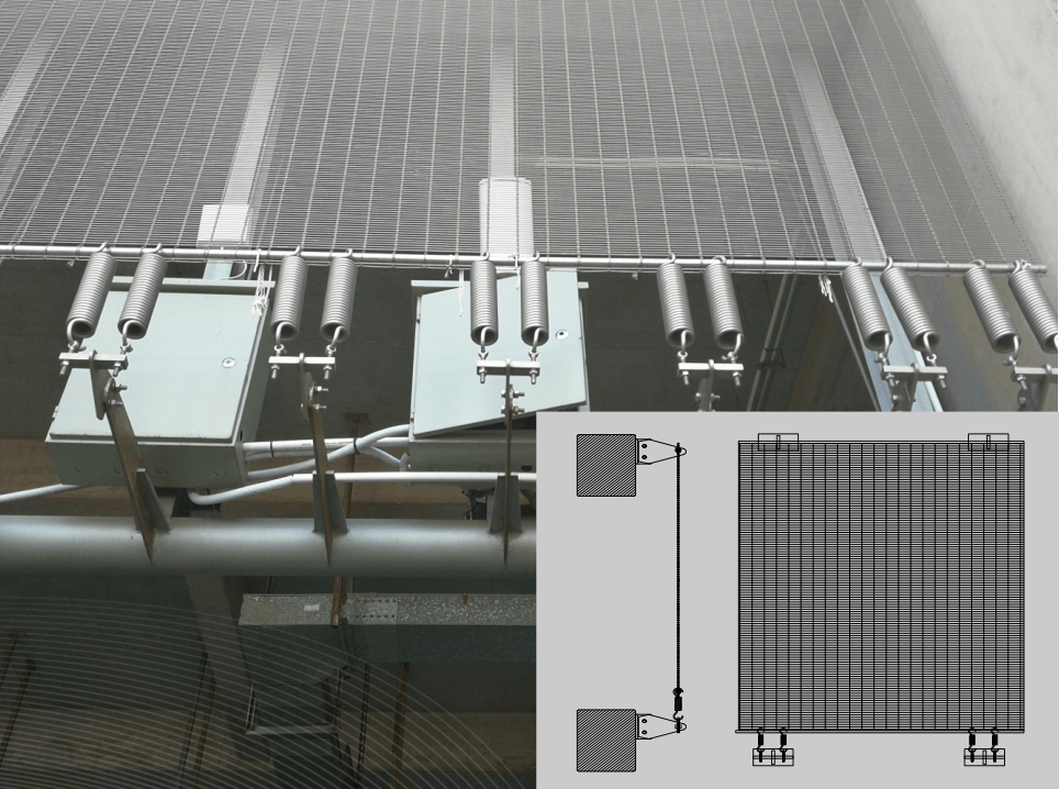 Exterior Curtain Wall—cable-rold woven mesh Exterior Curtain Wall—cable-rold woven mesh