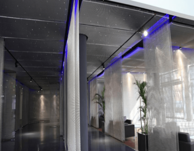 Exterior Curtain Wall—sprial wire mesh Exterior Curtain Wall—sprial wire mesh