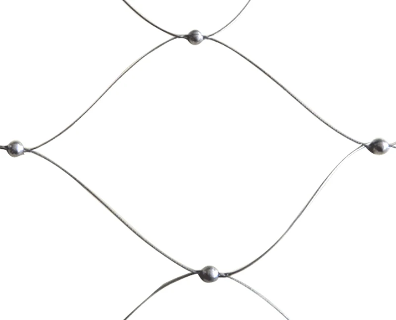 Malla de cordones de cable de acero inoxidable