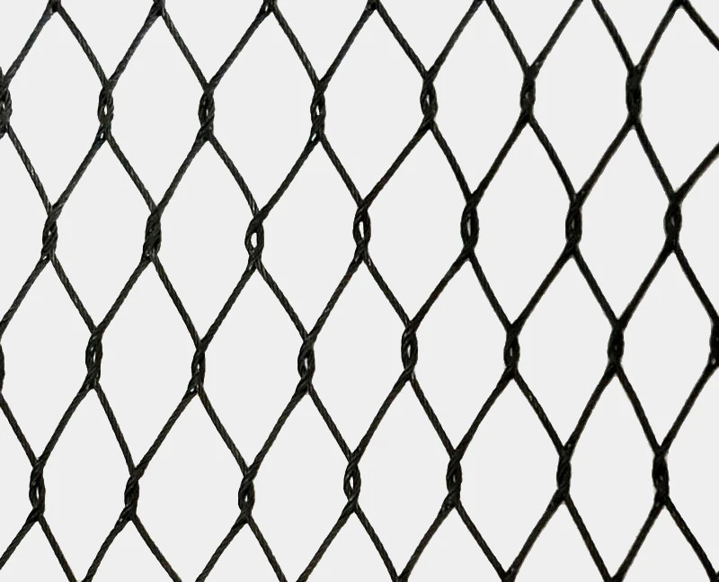 Malla de cable de acero inoxidable negro oxidado