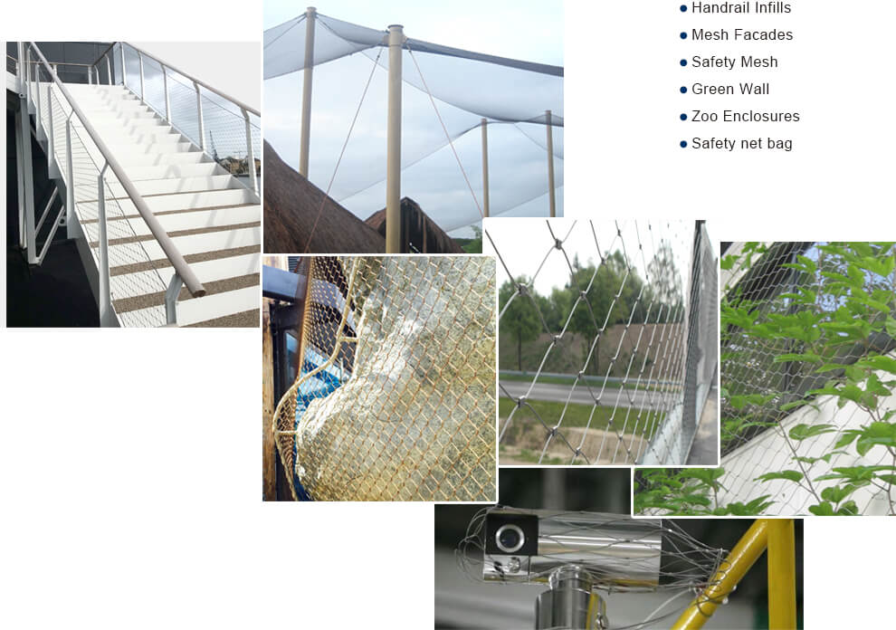 Las aplicaciones de la malla de cables ss