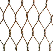 Malla de cable de acero inoxidable de bronce oxidado